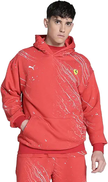 سعر ومواصفات بوما PUMA Mens Ferrari Race Color S Hoodie Casual (B0DT7N2P13) على Amazon EG