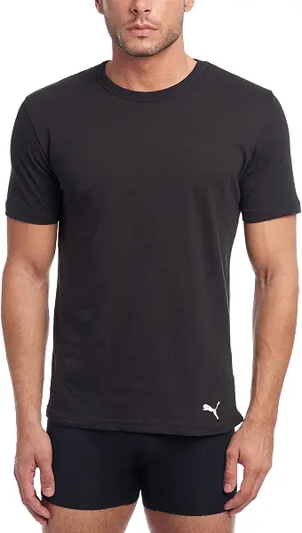 سعر ومواصفات بوما PUMA mens Men's 3 Pack Crew Neck T-shirts Undershirt (pack of 3) (B07QKPG1XM) على Amazon EG