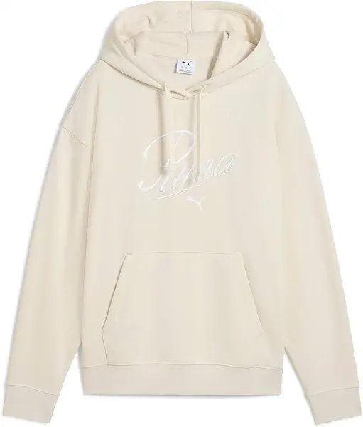 سعر ومواصفات بوما PUMA womens ESS SCRIPT Comfort Hoodie TR Alpine Snow Sweater (B0DV4HYCNR) على Amazon EG