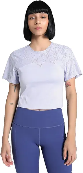 سعر ومواصفات بوما PUMA Womens LACE TOP - SHORTCool Tees (pack of 1) (B0DPD4PS9Y) على Amazon EG