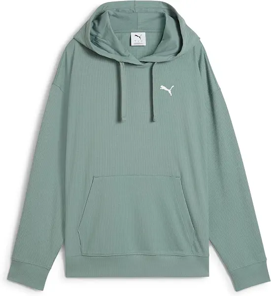 سعر ومواصفات بوما Puma Womens Sweater Ess Elevated Comfort Rib Hoodie Green Mo (B0DV4LK19Q) على Amazon EG