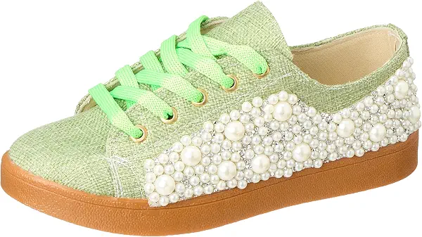 سعر ومواصفات بي اند دبليو B&W womens B&W-W001-Green-38 Sneaker (B0DV9YPZLK) على Amazon EG