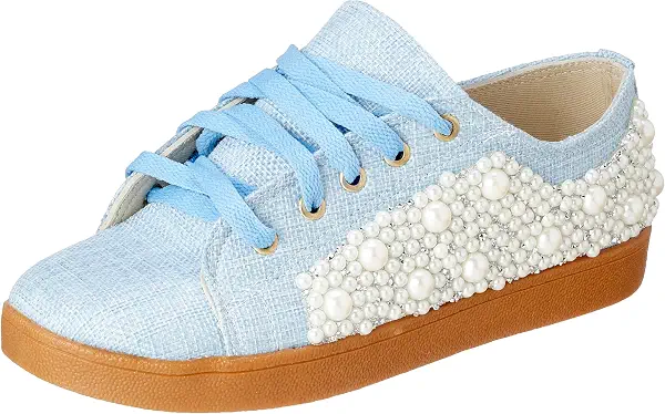 سعر ومواصفات بي اند دبليو B&W womens B&W-W001-Light Blue-38 Sneaker (B0DV9YGFN7) على Amazon EG