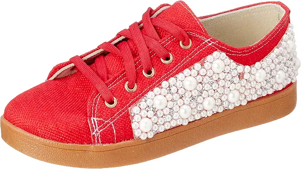 سعر ومواصفات بي اند دبليو B&W womens B&W-W001-Red-38 Sneaker (B0DV9Y4JCH) على Amazon EG