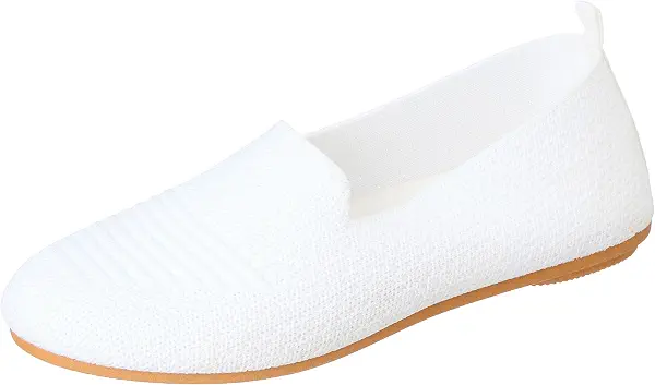 سعر ومواصفات بي اند دبليو womens B&W-W047-White-37 Ballet Flat (B0FM8J8BWB) على Amazon EG