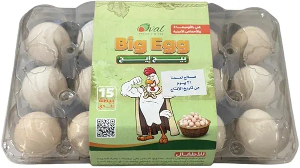 سعر ومواصفات بيض بلدي بيج ايج 15 قطعة (B0G3R4RZ1F) على Amazon EG