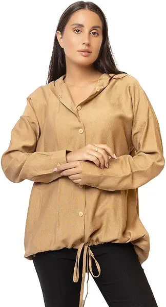 سعر ومواصفات بيليف قميص هودي مع سلك سفلي - بيج - XL (B0DFD32NPK) على Amazon EG