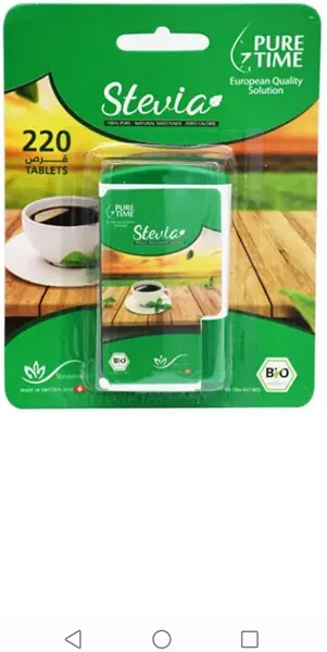 سعر ومواصفات بيور تايم ستيفيا محلى طبيبعى 220 قرص (B0C1J8VPW3) على Amazon EG