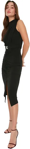 سعر ومواصفات ترنديول فستان ترنديول Women Midi Bodycon بقصة عادية منسوج ترنديول Women Midi Bodycon فستان محبوك بقصة ضيقة (عبوة من قطعة واحدة) (B09XF9X5FJ) على Amazon EG