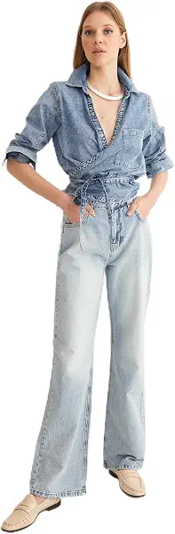سعر ومواصفات ترينديول Trendyol Woman High Waist Wide Leg Jeans Twoss25Je00068 Jeans (pack of 1) (B0DWTDD16N) على Amazon EG