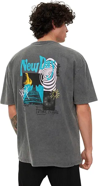سعر ومواصفات ترينديول ترنديول تيشرت للرجال TMNSS22TS0838 (B09W399RBQ) على Amazon EG