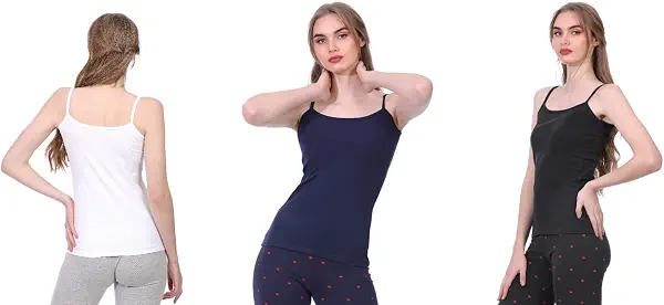 سعر ومواصفات توب داخلي بحمالات رفيعة للنساء من دايس، فانلة داخلية (طقم توبات من 3 قطع) (B0C1K5H4N3) على Amazon EG