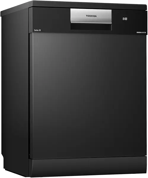 سعر ومواصفات توشيبا غسالة اطباق DW-15F6AF(G)-EG، عاكس مزدوج، بخاخ غسيل متقاطع 720، اشعة فوق بنفسجية، LED، تربو بلس، تجفيف تلقائي، واي فاي، 3 رفوف، 15 مجموعة مكان، اسود (B0GYS82PTJ) على Amazon EG