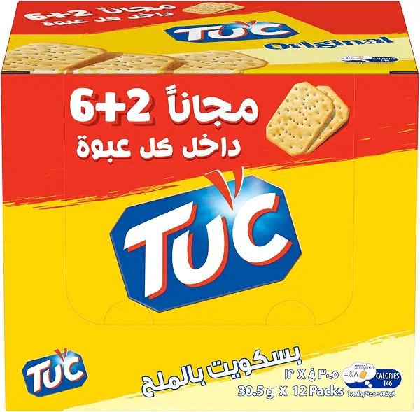 سعر ومواصفات توك بسكويت ملح اصلي (30.5 جرام) 6+2 عبوة من 12 قطعة (B09KV4Z9VK) على Amazon EG
