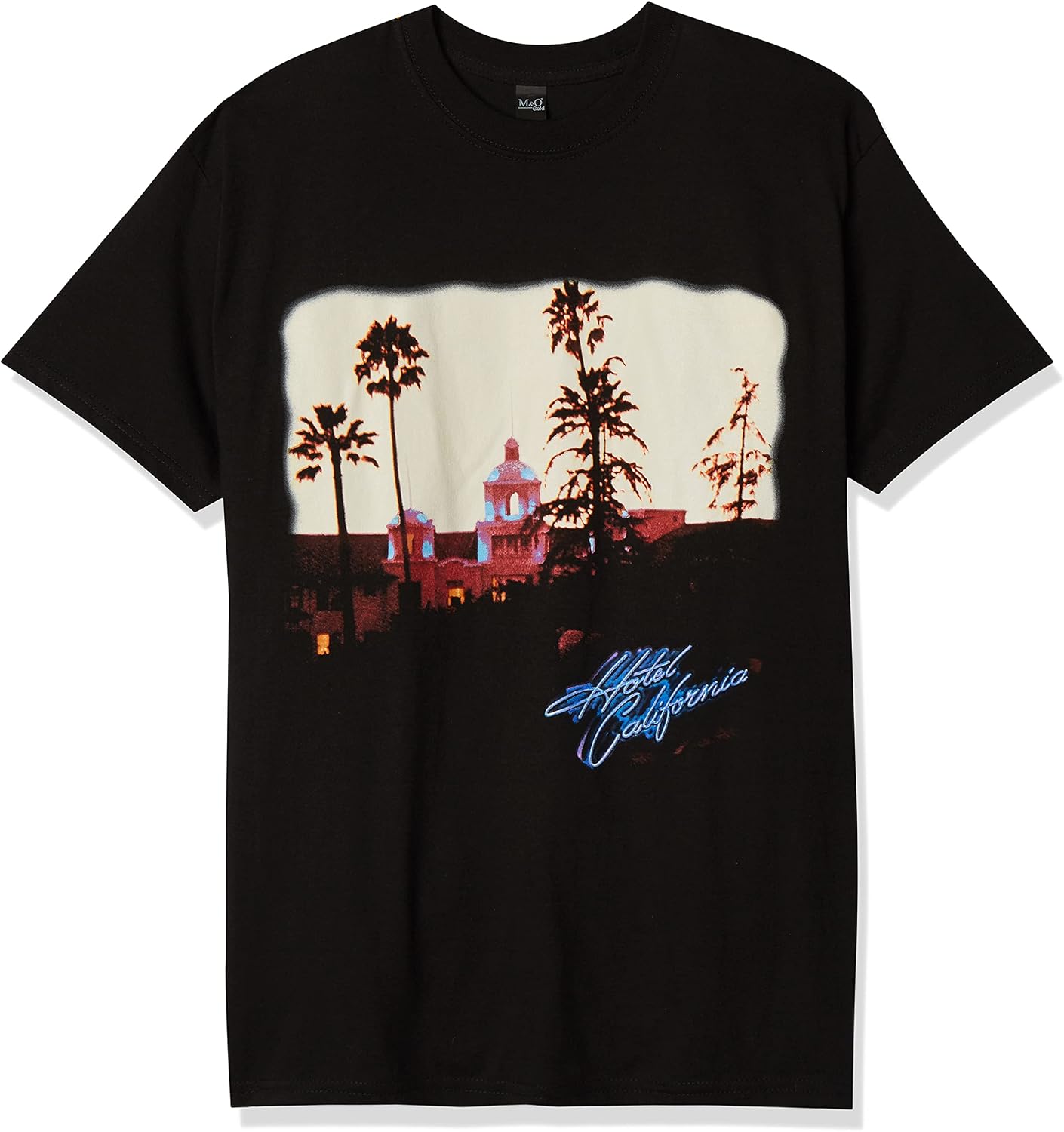 سعر ومواصفات تي شيرت رجالي مطبوع عليه Old Glory - The ايجلز - Hotel California، أسود، مقاس L (B0008IW7E6) على Amazon EG