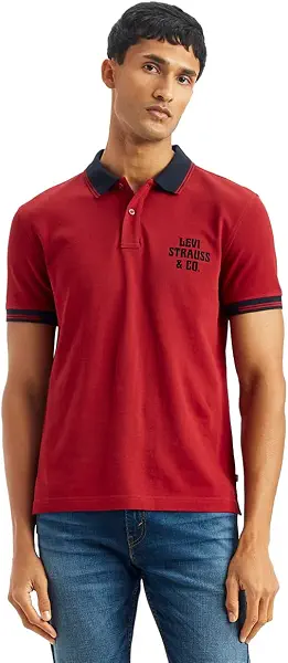 سعر ومواصفات تيشرت بولو 02 عصري مزين بعبارة "Levi Strauss & Co" للرجال من ليفايس، قطعة واحدة (B0DBG6ML8F) على Amazon EG