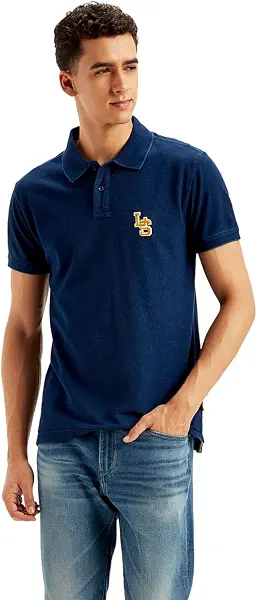 سعر ومواصفات تيشرت بولو حديث للرجال أزرق انديجو متوسط من لي فايس (عبوة واحدة) (B0DBG8G9C4) على Amazon EG