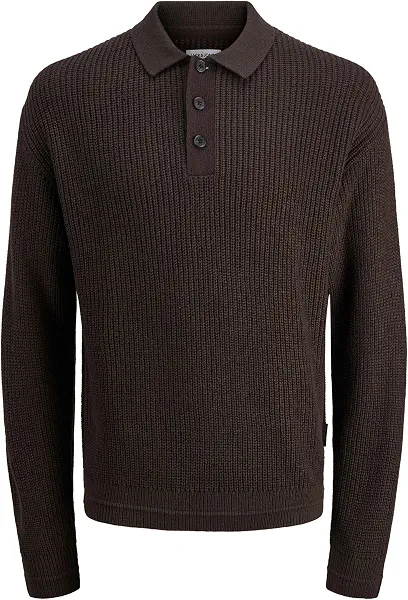 سعر ومواصفات جاك اند جونز سويت شيرت بولو منسوج بغطاء رأس للرجال JJKAITO KNIT بقصة واسعة من جاك اند جونز (B0DN246HQS) على Amazon EG