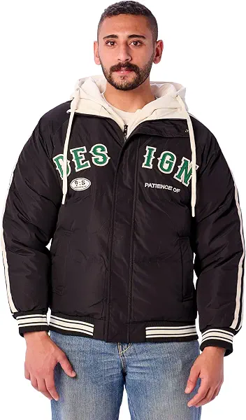 سعر ومواصفات جاكيت منفوخ بطبعة (Design) للرجال من فاير وود (B0DL5RCJ8R) على Amazon EG