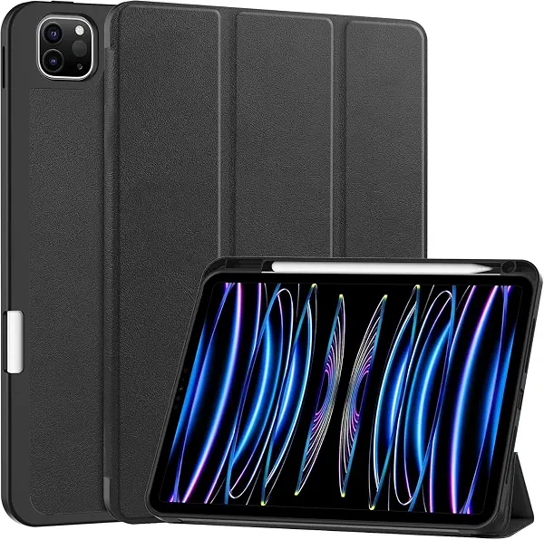 سعر ومواصفات جراب حماية ذكي من V Volt متوافق مع iPad 10th Generation 2022 (10.9 Inch) ، مع حامل قلم تابلت مدمج ، غطاء حماية نحيف قابل للطي كمسند بخاصية التشغيل/الإيقاف التلقائي. (اسود) (B0FTGFSBDF) على Amazon EG
