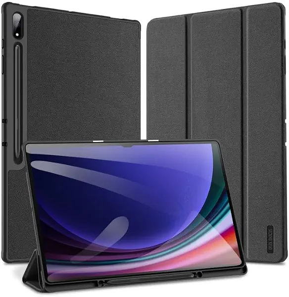 سعر ومواصفات جراب حماية ذكي من V Volt متوافق مع Samsung Tab S10 Ultra/Tab S9 Ultra/Tab S8 Ultra ، مع حامل قلم تابلت مدمج ، غطاء حماية نحيف قابل للطي كمسند بخاصية التشغيل/الإيقاف التلقائي. (اسود) (B0FTGKV3VL) على Amazon EG