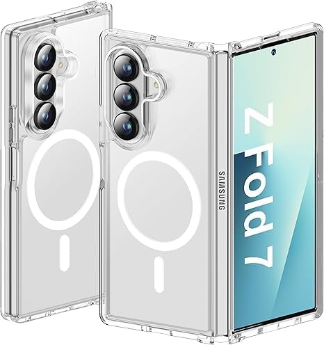 سعر ومواصفات جراب حماية شفاف مغناطيسي من Next Store متوافق مع Samsung Galaxy Z Fold 7 - تصميم متين مقاوم للصدمات والسقوط البولي كربونات ويدعم الشحن اللاسلكي لون للبالغين الجنسين (B0FLVRYWQT) على Amazon EG
