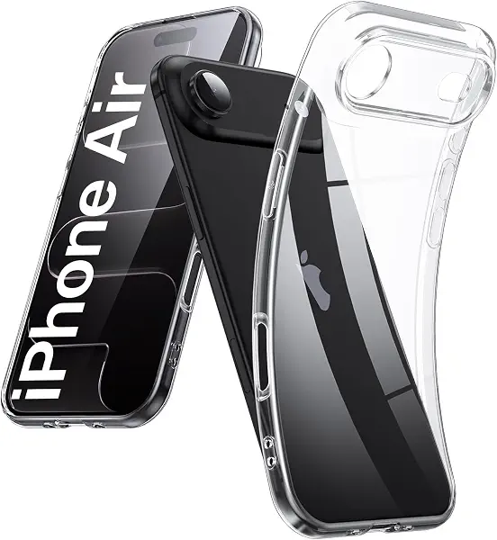 سعر ومواصفات جراب حماية شفاف من Next Store متوافق مع iPhone 17 Air ، كفر مرن مضاد للصدمات ومقاوم للاصفرار، غطاء خلفي نحيف مع حواف مرتفعة لحماية الكاميرا والشاشة، يبرز جمال جوالك. (B0FVXHPCZQ) على Amazon EG