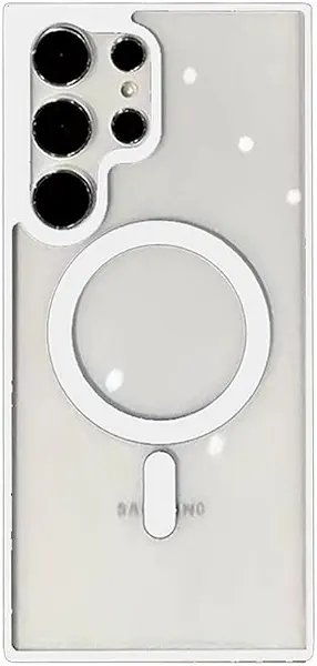 سعر ومواصفات جراب حمايه شفاف من V Volt ، متوافق مع Samsung Galaxy S23 Ultra جراب حماية ضد الصدمات ، تصميم مزدوج TPU وPC ، يدعم الشحن المغناطيسي ، جراب قوي أنيق عملي (أبيض) (B0F3Y16844) على Amazon EG
