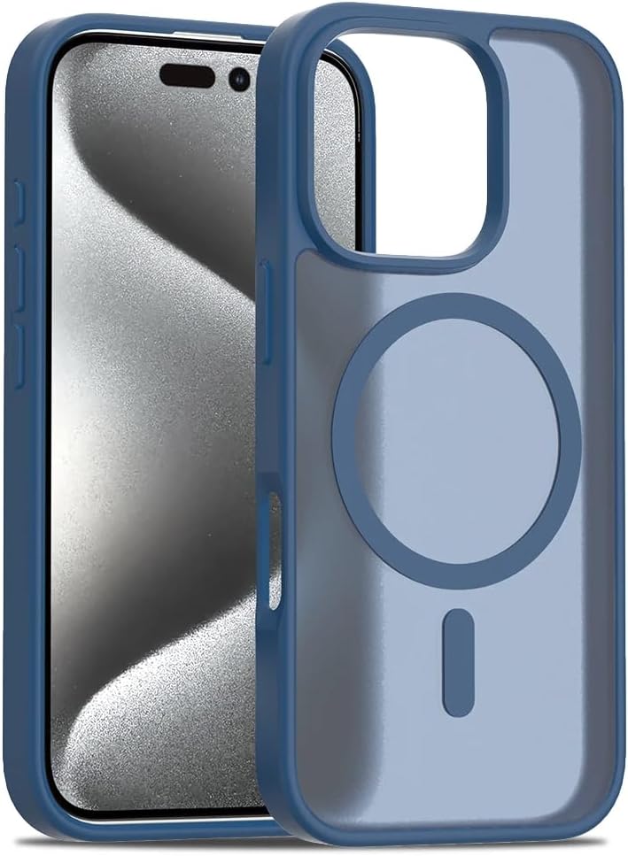 سعر ومواصفات جراب حماية متين من Next Store متوافق مع iPhone 12 Pro Max ، يدعم الشحن اللاسلكي ، تصميم نحيف مقاوم للصدمات ، غطاء خلفي انيق شبه شفاف مطفي. (أزرق) (B0FLVHFCV7) على Amazon EG