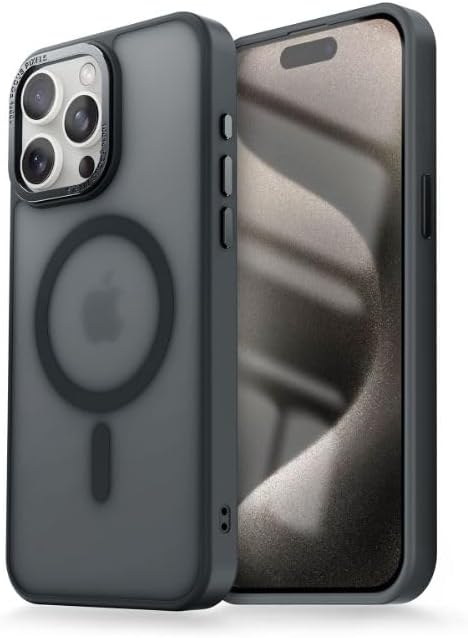 سعر ومواصفات جراب حماية من Next Store متوافق مع iPhone 16 Pro Max، شفاف ومطفي، مصنوع من البولي يوريثين الحراري، مقاوم للصدمات، مع حماية عدسة معدني ويدعم الشحن المغناطيسي. (اسود) (B0DR2VGL37) على Amazon EG