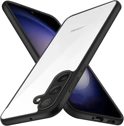 سعر ومواصفات جراب شفاف أسود من Next Store، متوافق مع هاتف من نوع سامسونج جالاكسي A55 5G، حماية ضد الصدمات، تصميم أنيق، غطاء كامل مقاوم للخدوش وواقي للكاميرا من البولي كربونات (B0F8W8THBK) على Amazon EG