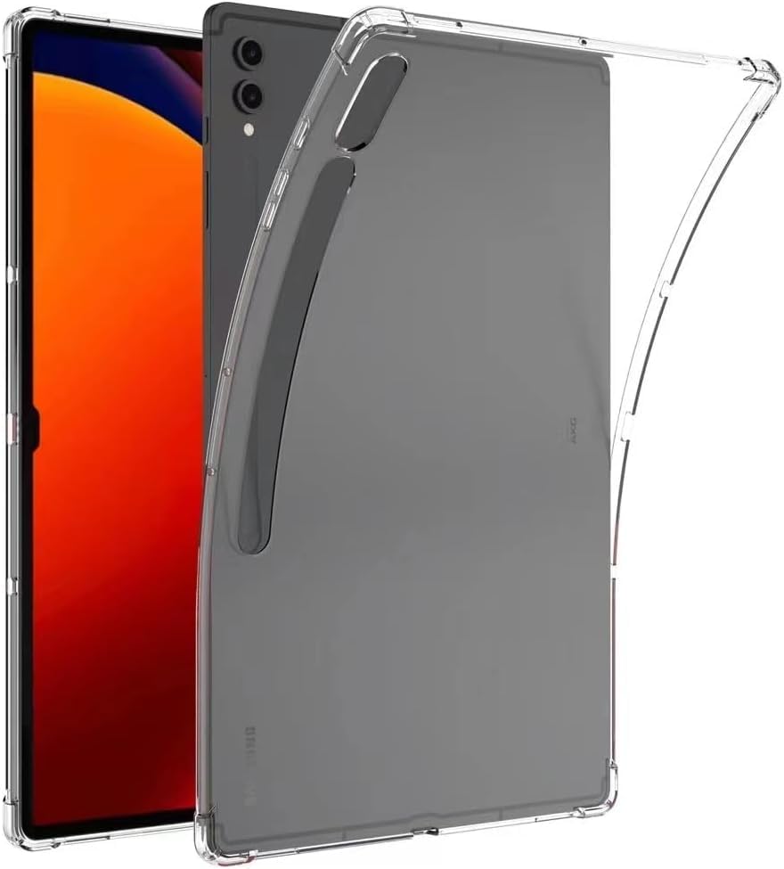 سعر ومواصفات جراب متين شفاف ومقاوم للصدمات من Next store مخصص لـ سامسونج جالاكسي تاب S9 بلس مقاس 12.4 بوصة، غطاء واقي بظهر صلب مضاد للاصفرار وحواف مرنة، شفاف بالكامل (B0GVTDKFL5) على Amazon EG