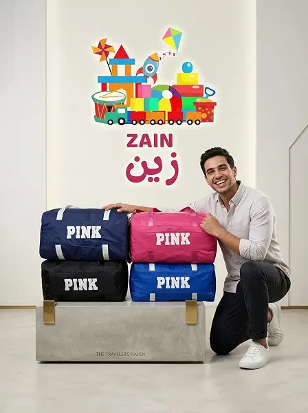 سعر ومواصفات جزل حقائب دفل مصممة لصالة الألعاب الرياضية أو السفر أو السباحة، ومعروفة من قبل العلامة التجارية "بينك". (B0GVSHNR6Q) على Amazon EG