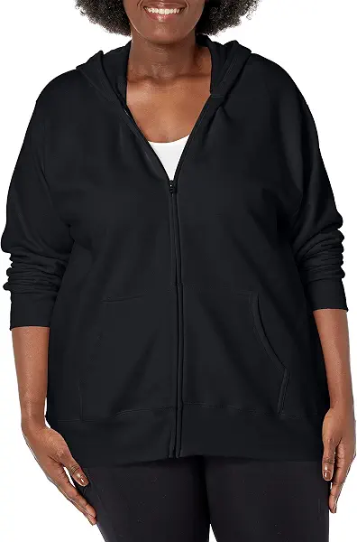 سعر ومواصفات جست ماي سايز هودي للنساء بلون اسود داكن مقاس XXL (B010D2JOW4) على Amazon EG