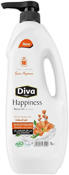 سعر ومواصفات جل استحمام هابينس من ديفا، 1 لتر (B0CGFC8K4Q) على Amazon EG