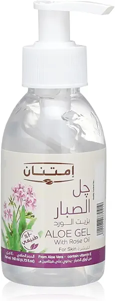 سعر ومواصفات جل صبار بزيت الورد من امتنان، 140 مل (B0BRYBX51S) على Amazon EG