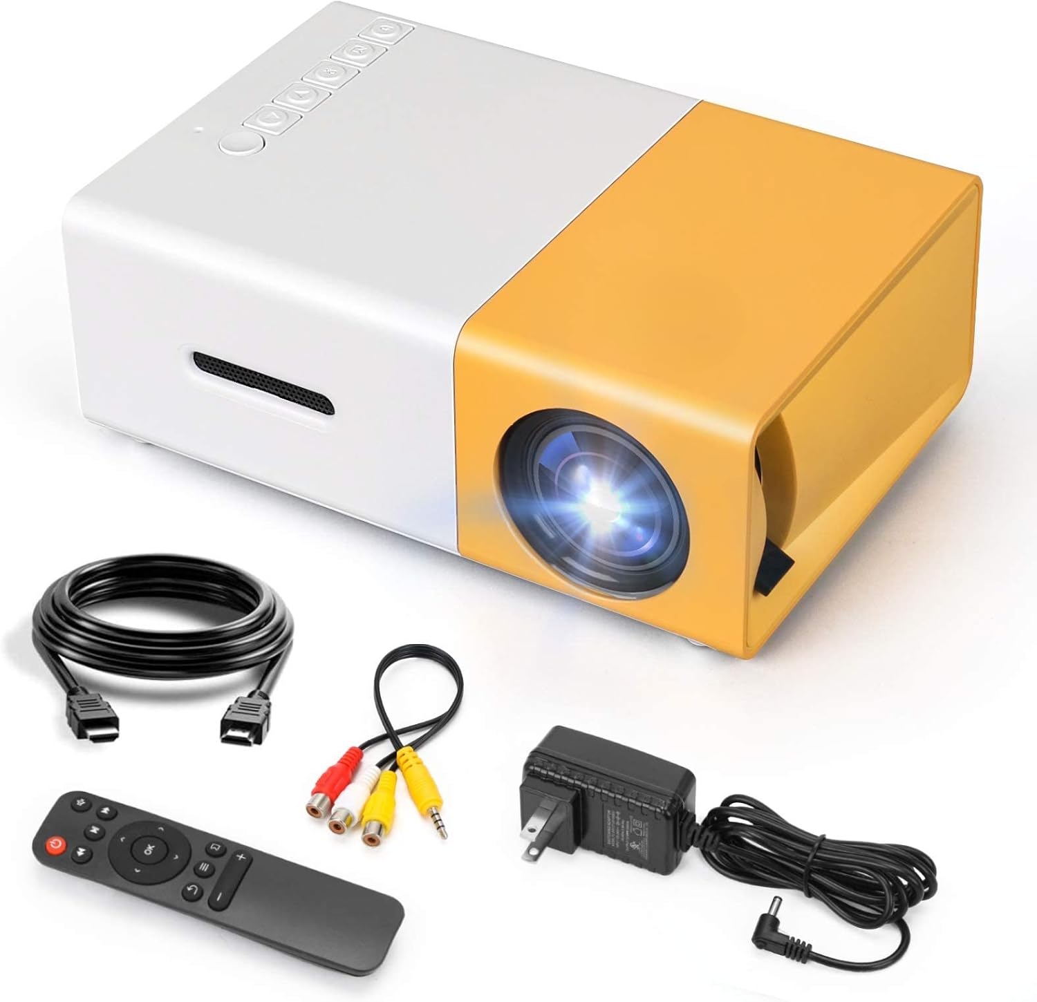 سعر ومواصفات جهاز عرض LED بدقة FHD 1080 بيكسل 400 لومن من في 88 ار®، إسقاط قصير، جهاز تحكم عن بعد، حجم إسقاط 50-152 سم للمسرح المنزلي والفصول الدراسية والاستخدام المكتبي الصغير (B09ZLMRDZT) على Amazon EG