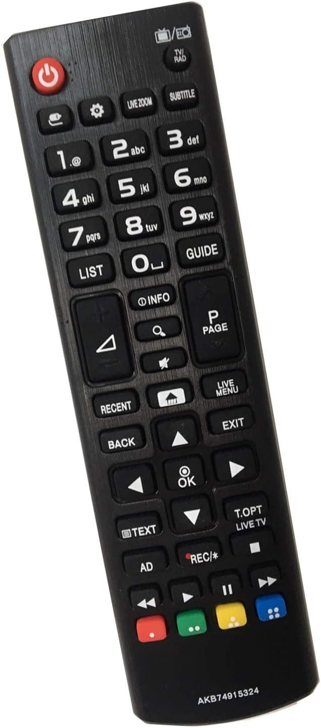سعر ومواصفات جهاز تحكم عن بعد بديل لتلفزيون ال جي AKB74915324 مناسب LCD LED الذكي 32LH604V 40UH630V 43UH610V 49UH668V 55UH605V 50UH635V عالمي أسود (B084V1BQ91) على Amazon EG