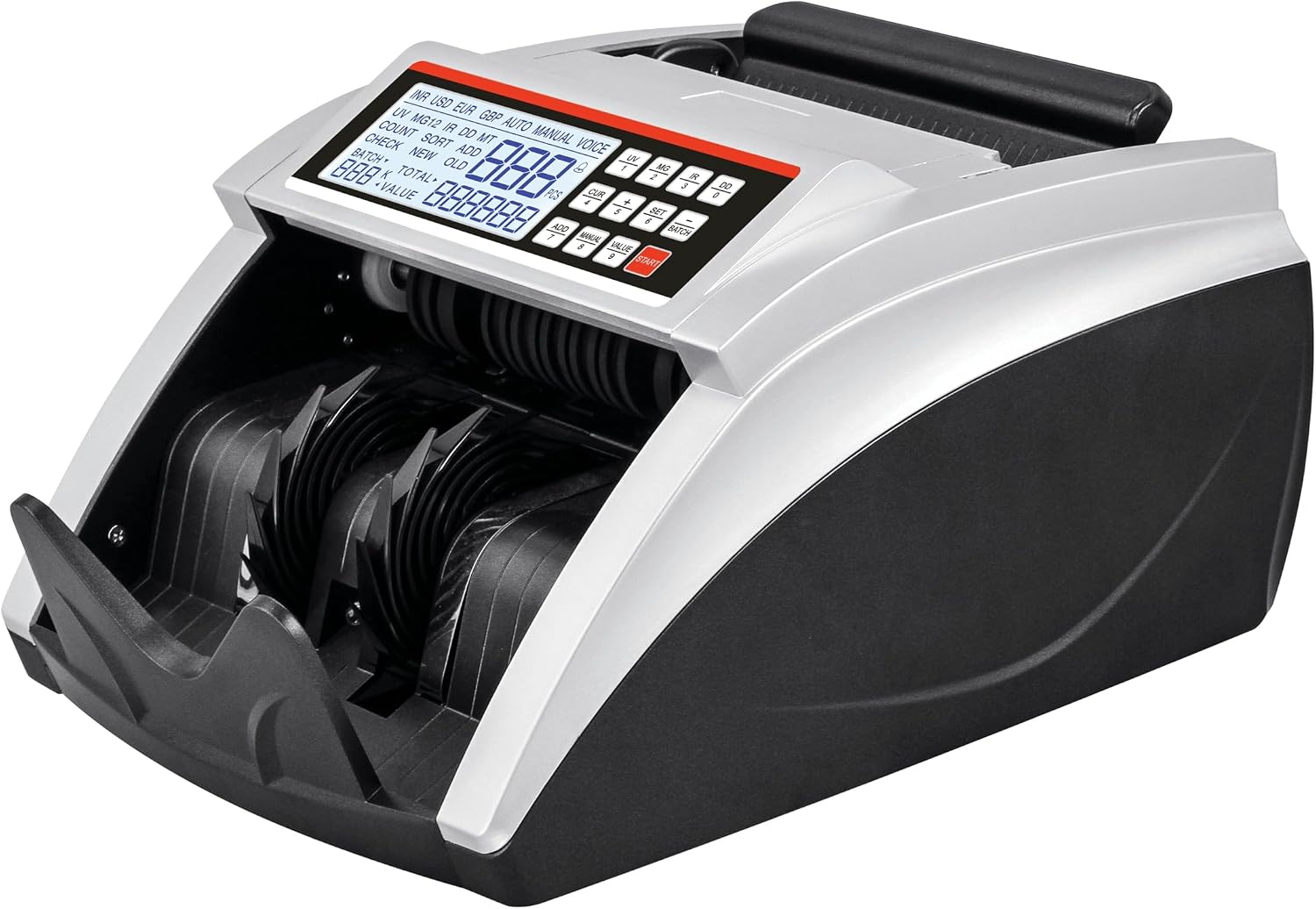 سعر ومواصفات جهاز عداد النقود LG740 للبيع بالتجزئة بمصباح بالاشعة فوق البنفسجية للكشف عن خيار القيمة اليدوي عملات متعددة متعدد الألوان (B0CTVX644T) على Amazon EG