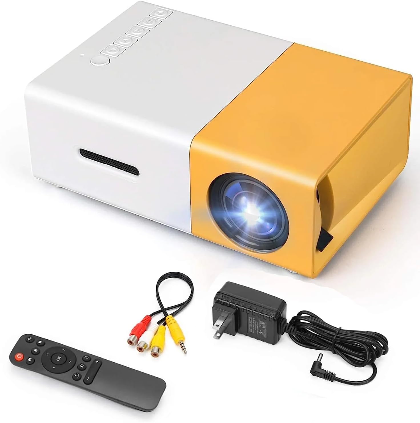 سعر ومواصفات جهاز عرض ليد صغير محمول YG-300 بدقة 1080p للهدايا للأطفال والسينما المنزلية متوافق مع الموبايلات/اللاب توب/بلاي ستيشن 4/فاير ستيك (B0DFTDQ8T8) على Amazon EG