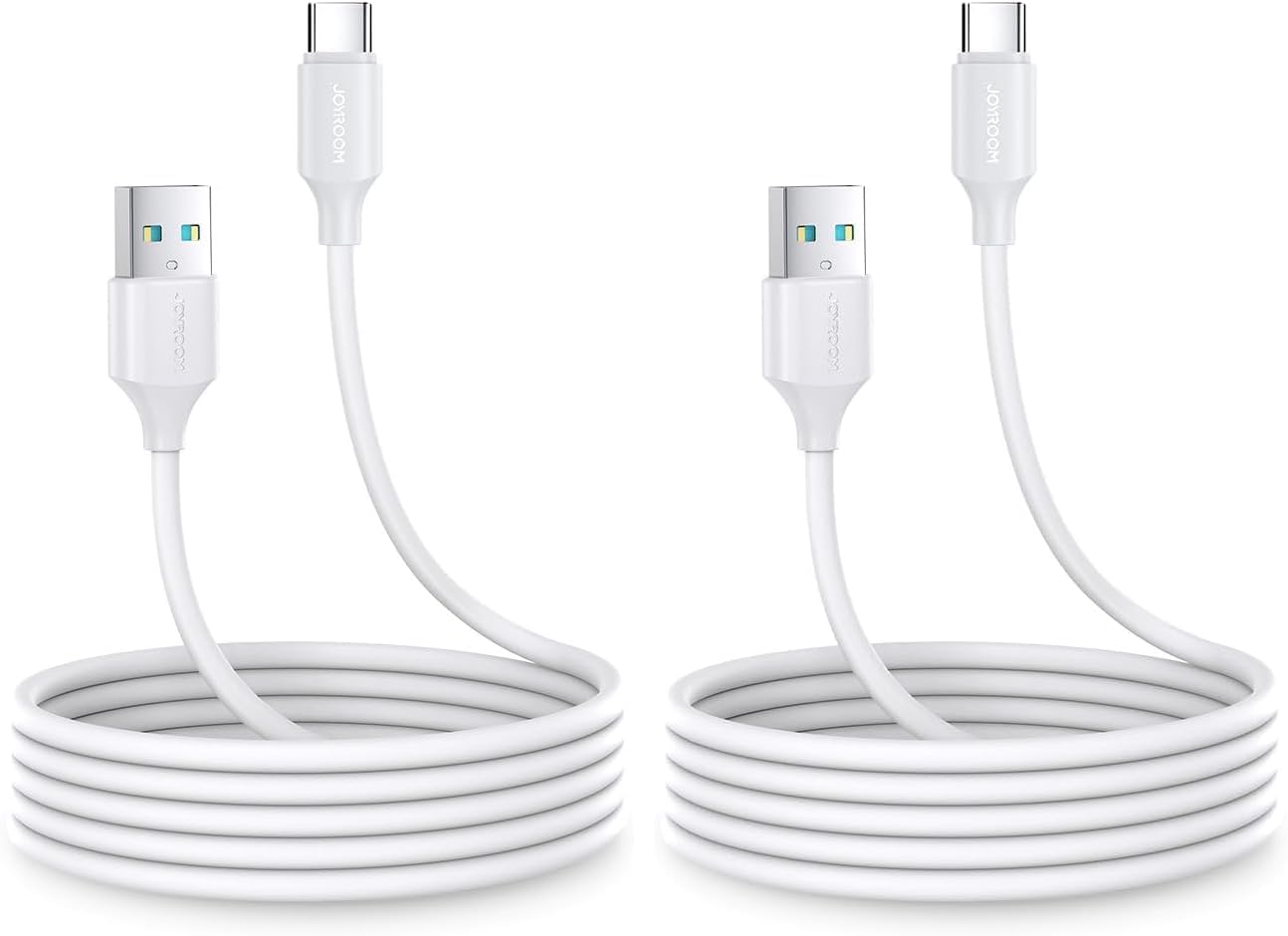 سعر ومواصفات جوي روم - كابل S-Uc027A9 3A USB-A إلى Type-C للشحن السريع ونقل البيانات بطول 2 متر - أبيض (عبوة من 2) (B0HLDPCGVD) على Amazon EG