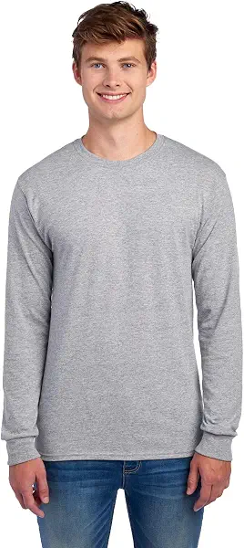 سعر ومواصفات جيرزيز تيشيرت باكمام طويلة للرجال (عبوة من قطعة واحدة) (B00T7TY240) على Amazon EG
