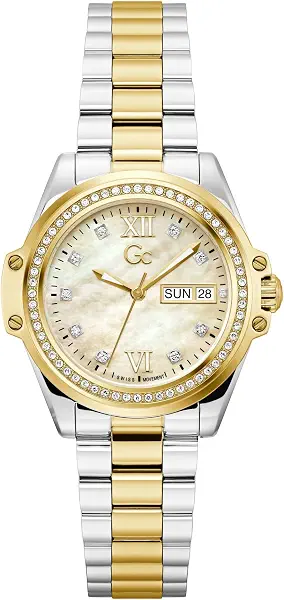 سعر ومواصفات جيس GUESS Gc Two-Tone Analog Watch (B0FJZYX4PL) على Amazon EG