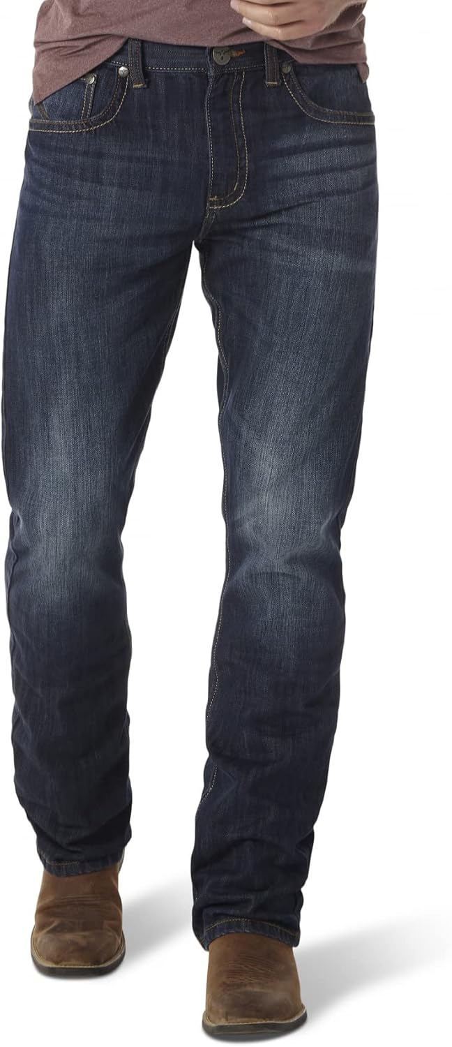 سعر ومواصفات رانجلر جينز Wrangler للرجال، River Denim ، عرض 31 × طول 32, ريفر دينيم, 31W x 32L (B008RAINHM) على Amazon EG