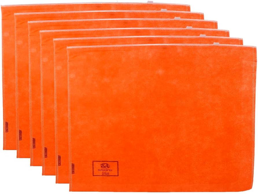 سعر ومواصفات حافظة قماش ايه 4 25 × 35 سم مع جرار سوستة A4-17324 من ثري ايه، 6 قطع، برتقالي (B0DCTZTTLK) على Amazon EG