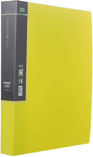 سعر ومواصفات حافظة مستندات بلاستيك 60 جيب مقاس A4 PG8360A من ثري ايه- لون أصفر (B0DD7N9D4Z) على Amazon EG