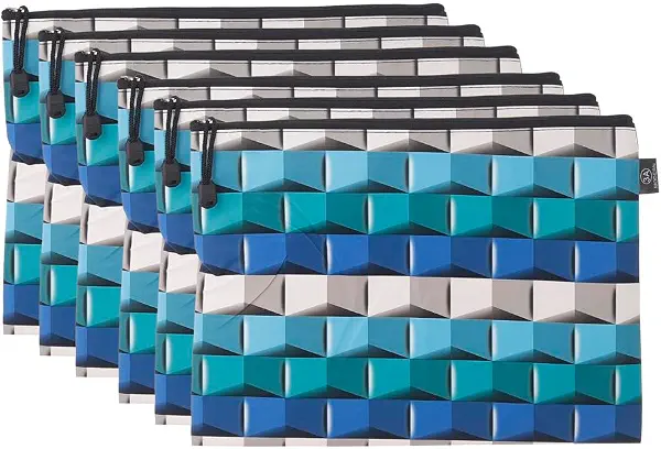 سعر ومواصفات حافظة مستندات جلد A4 بسوستة مقاس 23 سم × 33 سم من ثري ايه - 6 قطع - متعددة الألوان - A4-2 (B0DCTYVNJ7) على Amazon EG