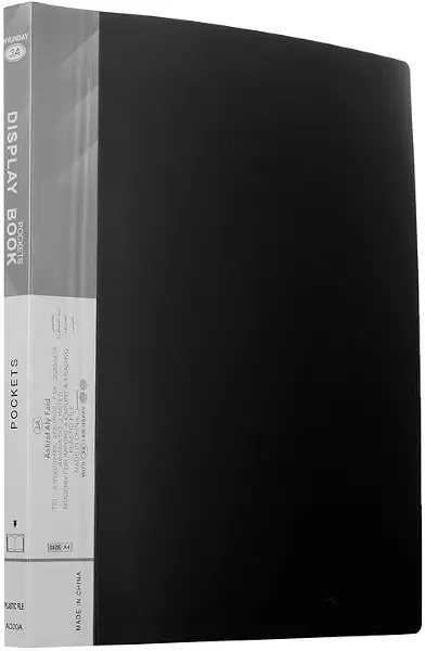 سعر ومواصفات حافظة ملفات بلاستيك بـ10 جيوب مقاس A4 AD10A من ثري ايه، أسود (B0DD7NXMP3) على Amazon EG