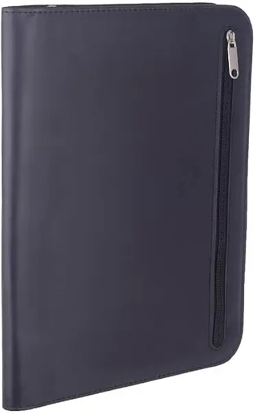 سعر ومواصفات حافظة ملفات جلد بسوستة مع حامل كروت وآلة حاسبة من ثري ايه، CE-881، مقاس 34 سم × 25 سم × 2 سم - لون أسود (B0DD7LC1BS) على Amazon EG