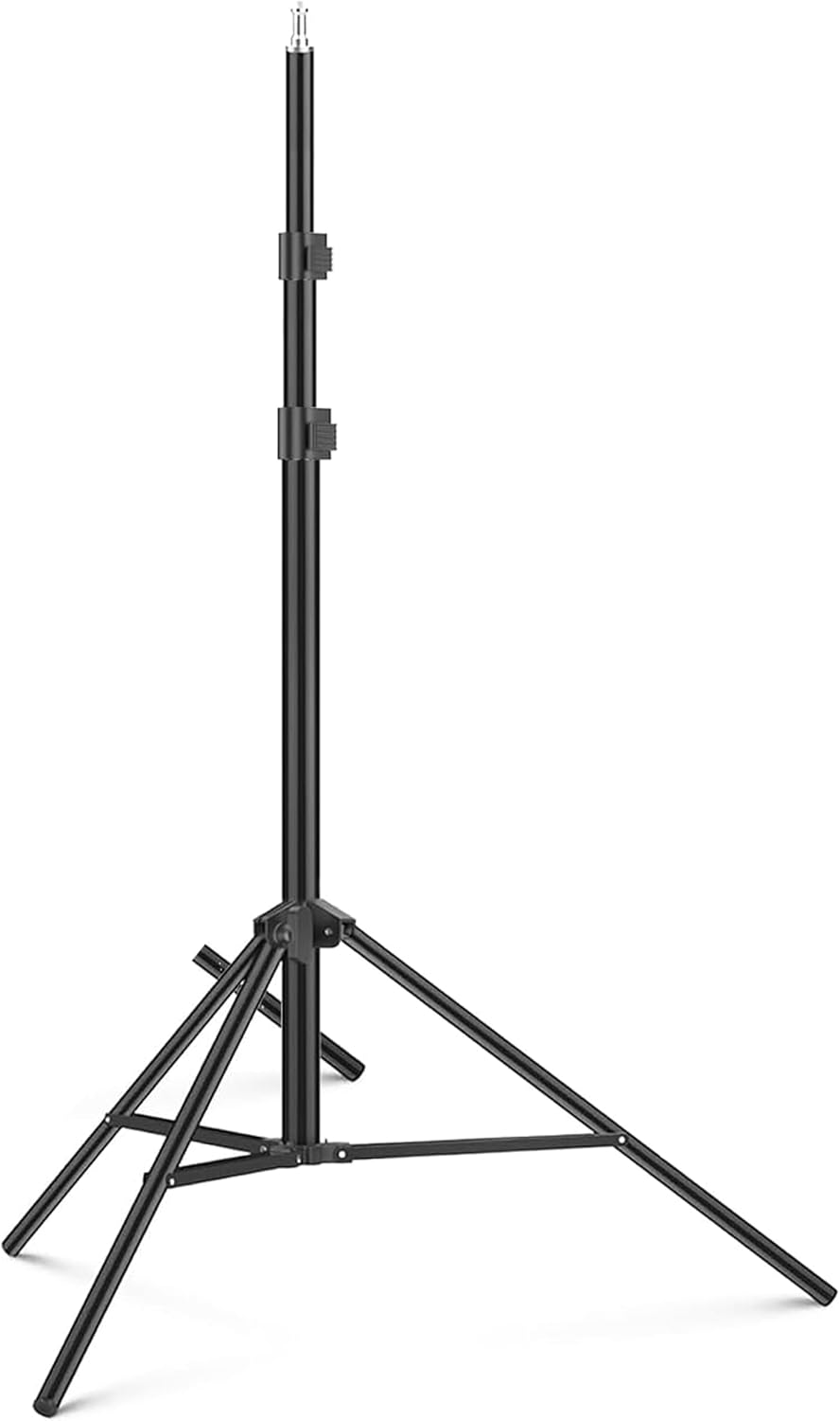 سعر ومواصفات حامل إضاءة احترافي من GENPRO موديل ER-8713 بارتفاع 2 متر للاستوديو والتصوير الفوتوغرافي (B0GNHTMVNK) على Amazon EG